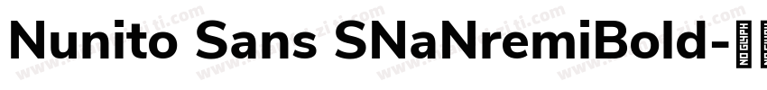 Nunito Sans SNaNremiBold字体转换